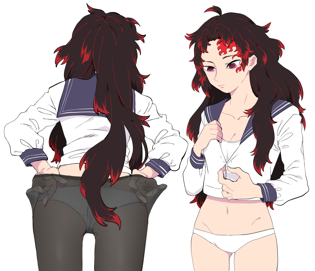 ※女体化 キメツ垢消すので絵再掲 ヨリイチ♀ 