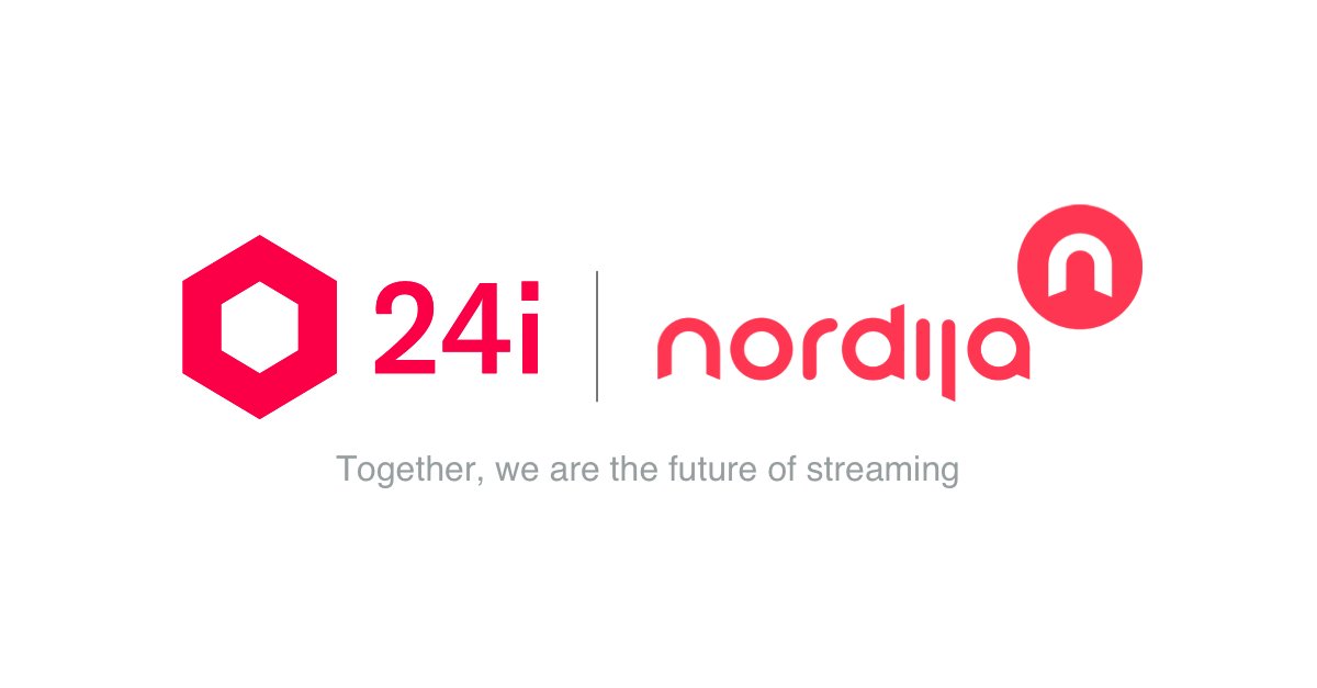 nordija's tweet photo. We are happy to announce that @Nordija has been acquired by @24i, the end-to-end video streaming expert.

Read more about this exciting development here:
https://t.co/HBc0XVaDMr https://t.co/5A0NdtCOkK