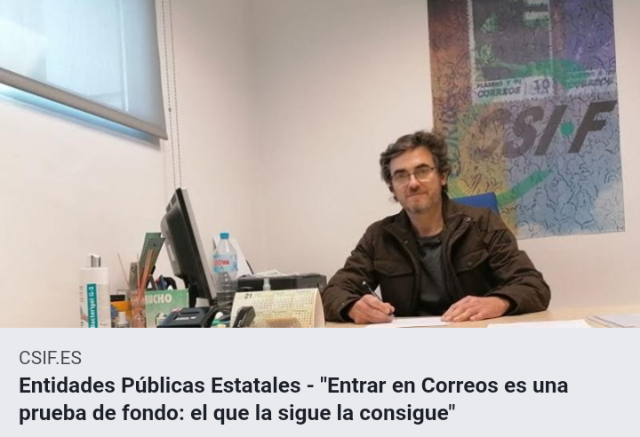 csif_epe's tweet image. Isaac Méndez Romera, nuestro nuevo delegado en Murcia, explica su paciente y motivadora historia para los miles de aspirantes que preparan su acceso a @Correos 
csif.es/contenido/naci…
@AyudaExperta