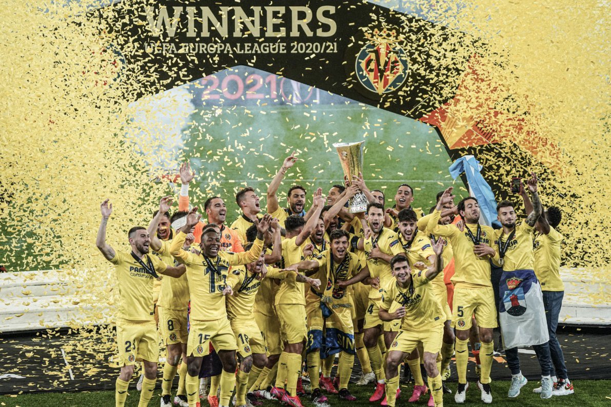 samorabenard1's tweet photo. Villarreal win the #EuropaLeagueFinal  after defeating Manchester United on penalties.

A big win again for King Unai Emery 🎊

#UELfinal | #VILMNU | #MBetUG https://t.co/rtwiV7jqr5