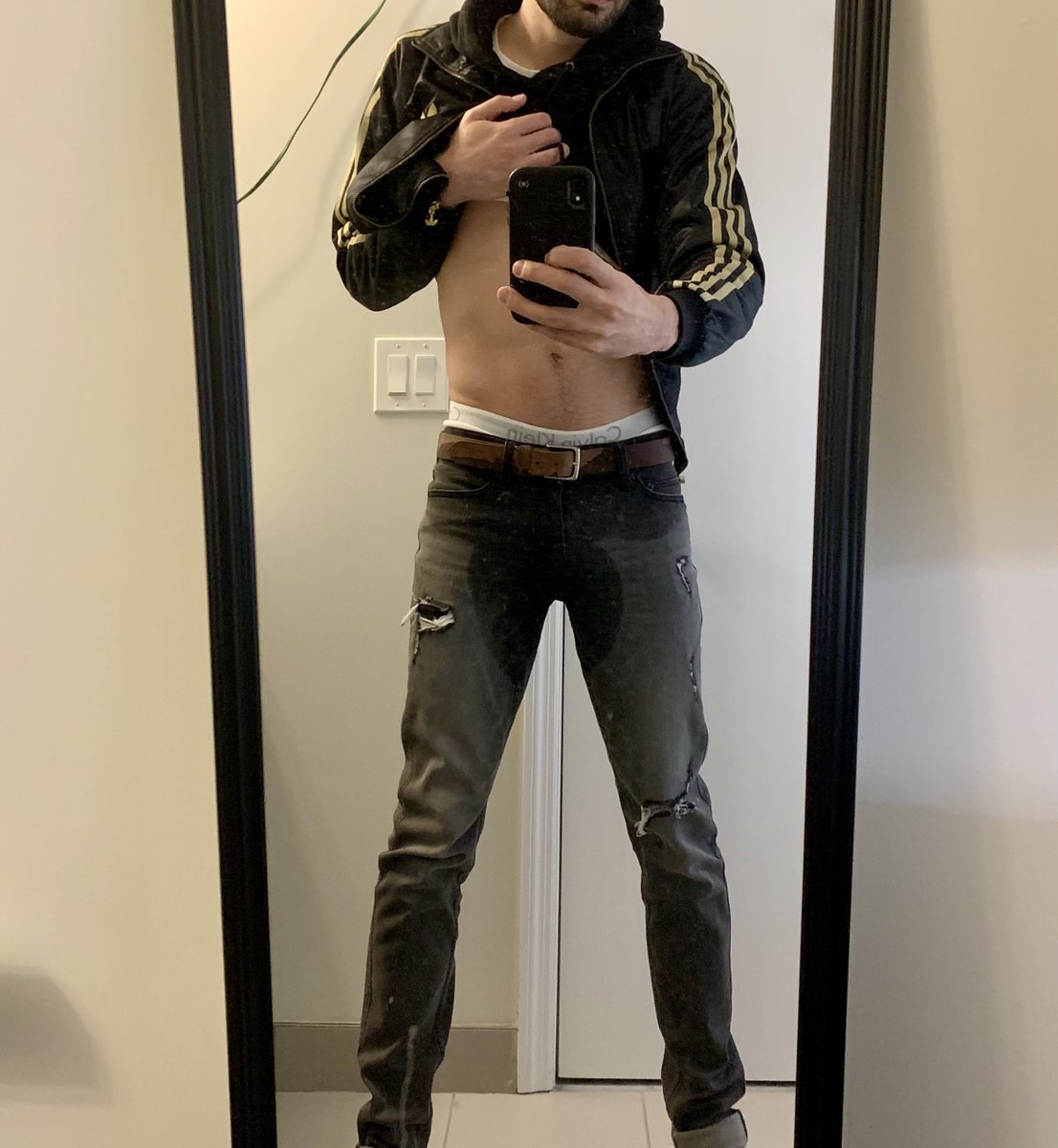 Went for a walk, couldn't hold it, oops. Was it super noticeable? #wetting #accident #wetpants #peepants