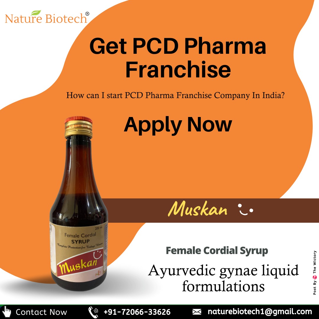 Nature Biotech (@nature_biotech) on Twitter photo ๐๐ฎ๐ฌ๐ค๐๐ง :)
Female Cordial Syrup
Ayurvedic Gynae Liquid Formulations.
Get PCD Pharma Franchise
Apply Now
Mob: +91-7206633626, 01732-243626
Email: Naturebiotech1@gmail.com
#Nature_biotech #PCD_pharma_franchise #pharmaceuticals #success #team_work #Pharma_company ๐๐ฎ๐ฌ๐ค๐๐ง :)
Female Cordial Syrup
Ayurvedic Gynae Liquid Formulations.
Get PCD Pharma Franchise
Apply Now
Mob: +91-7206633626, 01732-243626
Email: Naturebiotech1@gmail.com
#Nature_biotech #PCD_pharma_franchise #pharmaceuticals #success #team_work #Pharma_company