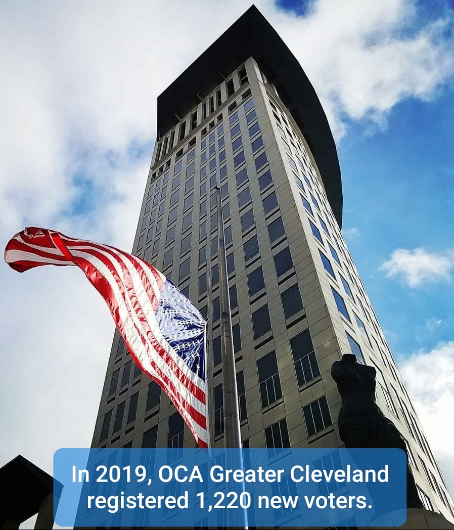 In 2019, @OCACleveland registered 1,220 voters in Ohio.  A majority of them were newly naturalized U.S. Citizens.  
Support #AAPI organizations during the #GiveInMay campaign.  
Donate at Giveinmay.org/OCAcleveland
@AsianPacificFnd 
@AAPIData 
#ACEtheVote
#AAPIHeritageMonth
#APAHM