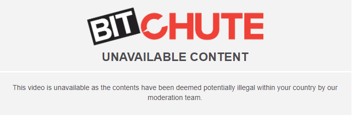 k0nsl's tweet photo. @Bitchute Funny as you mentioned "censorship" in your latest tweet. You should change your web page title to "BitCuck", it would be more appropriate considering I cannot watch anything on your platform without using #Tor 🙄 https://t.co/38s1poFwmd