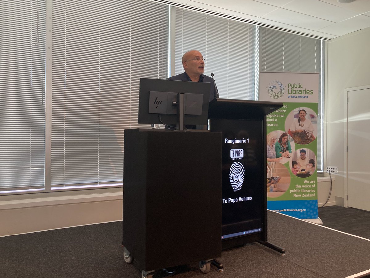 Chris Szekely, Chief Librarian of the Alexander Turnbull Library
Documentary is speaking on why heritage matters. #LiteracyInLife 
#PLNZForum2021