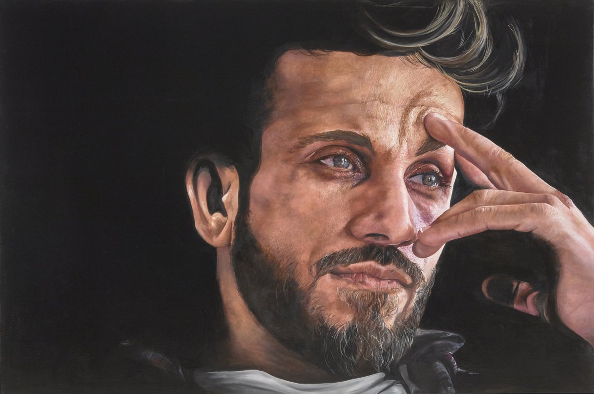 Art Gallery NSW (@artgalleryofnsw) on Twitter photo The 2021 #ArchibaldPrize, #WynnePrize, #SulmanPrize and #YoungArchie finalists have been announced! Head to our website to view them all: bit.ly/3gXR7pN
__
Image: 2021 Archibald Prize finalist Jeremy Eden 'Firass' (detail) (Sitter: Firass Dirani) © the artist The 2021 #ArchibaldPrize, #WynnePrize, #SulmanPrize and #YoungArchie finalists have been announced! Head to our website to view them all: bit.ly/3gXR7pN
__
Image: 2021 Archibald Prize finalist Jeremy Eden 'Firass' (detail) (Sitter: Firass Dirani) © the artist