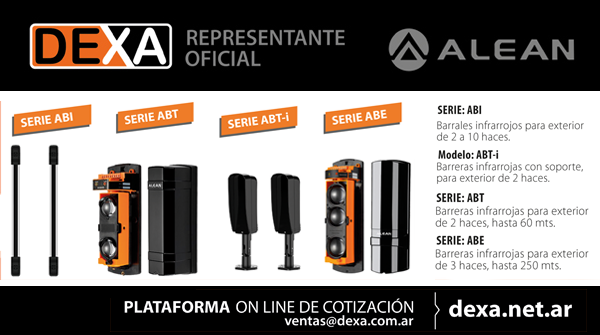 noticiasRNDS's tweet photo. 👉 #DEXA presenta las #BarrerasInfrarrojas activas #ALEAN de muy buena calidad a precios competitivos.
➕ INFO: https://t.co/o6u9jE0jk5

📰 Descubra más novedades leyendo online la revista Negocios de Seguridad: https://t.co/CnwbNo5gej

#SeguridadElectrónica #SeguridadPerimetral https://t.co/BrVZrNEsbd