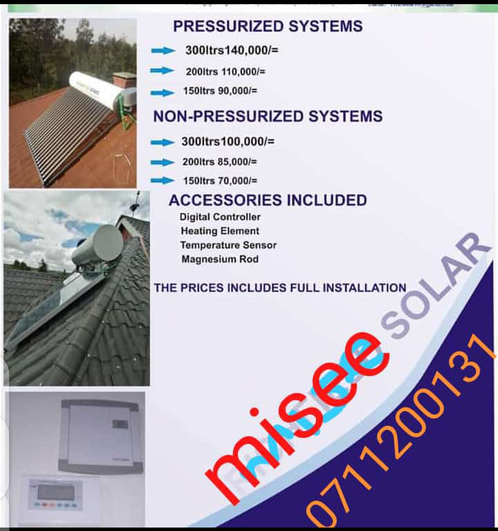 oluochjim's tweet photo. Special offers on Solar Water Heaters........Sales,Installations,Service and maintenance ......... Contact Misee Solar on 0711200131 https://t.co/3oTPWEikOh