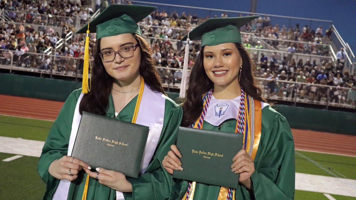 LakeDallasISD's tweet photo. Congratulations, Lake Dallas High School Class of 2021! You've persevered through so much this year, from a global pandemic to a winter storm that shut down schools across the state. We're so proud of you and eager to see what you will accomplish in life! https://t.co/FXi92Wuxq6