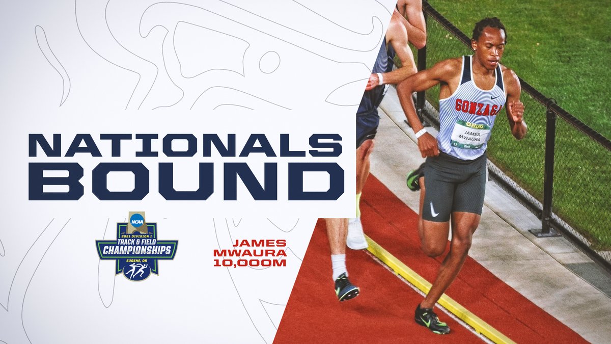 ZagRunning's tweet photo. TICKET PUNCHED! James Mwaura finishes 10th in the national semifinals of the 10,000 meters at the #NCAAWestPrelims with a time of 29:13.93. His finish qualifies him for the national championships! https://t.co/ZyJ6m511Zi