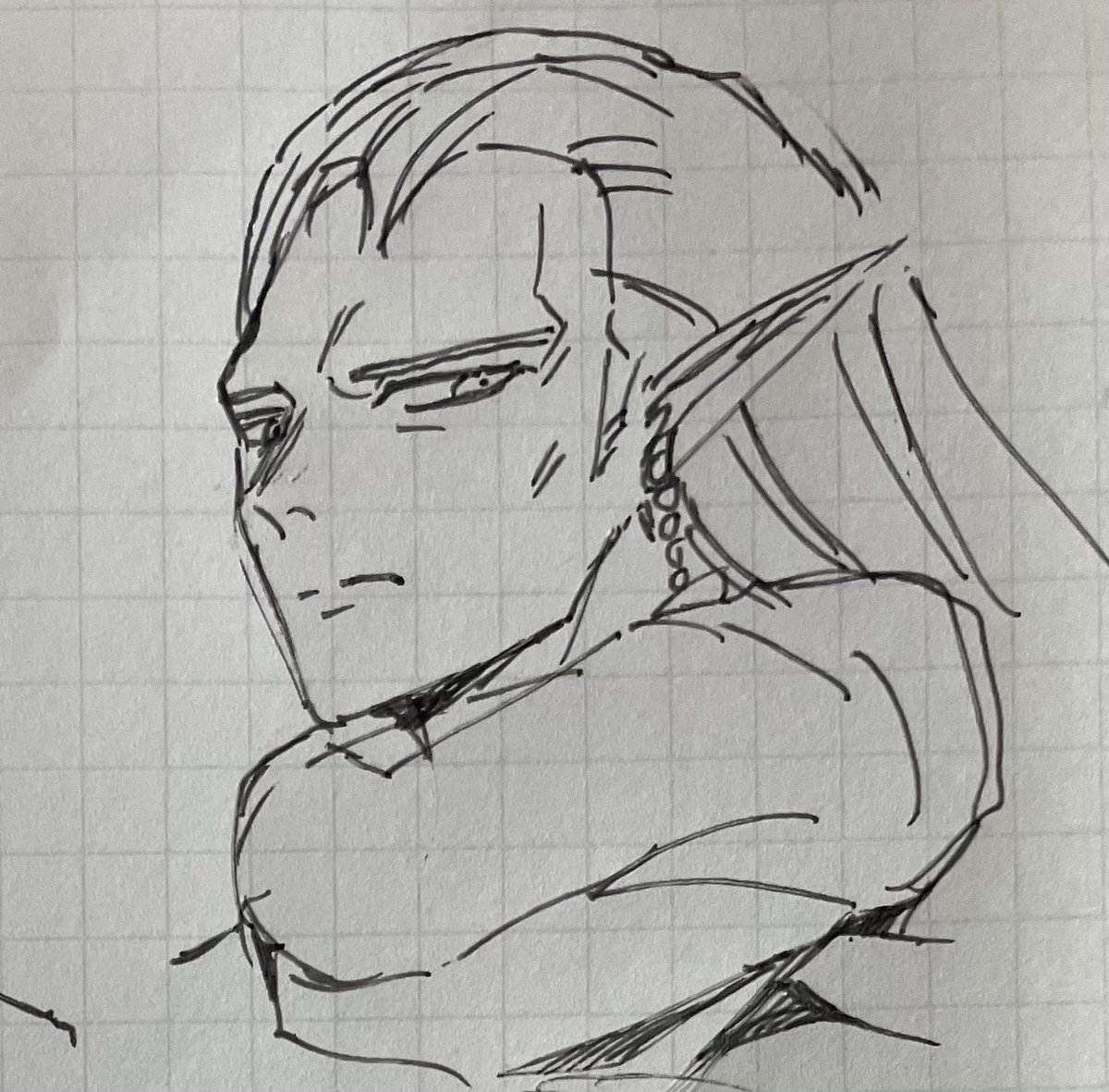 アキタカ わんどろ على تويتر アルフの顔の輪郭はイタリア人あたりの大人の男 って感じなので 自分絵もそういうイメージで描いてるけど 鳥山せんせいの魔王はもうちょい面長感すくなめなのかな と公式イラストを見てあらためて思い そっちに寄せてみた 会議中の