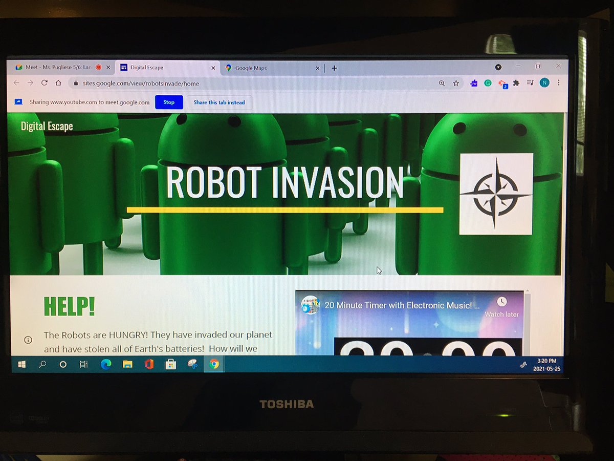 MsPuglieseOCSB's tweet photo. We did it! Working together as a class to figure out this escape room challenge provided by @GoogleForEdu Thanks to Mrs. Dilabio for joining us in solving this challenge. @MsPuglieseOCSB @StGregoryOCSB https://t.co/5I2hDqO3yR