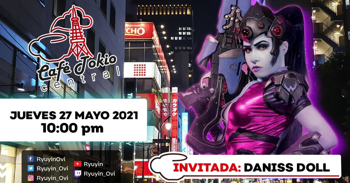 ¡No se pierdan mañana CAFÉ TOKIO CENTRAL con  <a href="/DanissDoll/">🌟 Daniss Doll 🌟</a> como invitada especial!