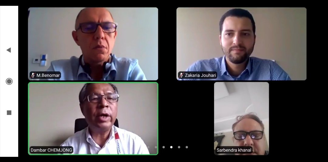 icsdp's tweet photo. Dr. Dambar Chemjong @chemjongd, ICSDP's Advisory Board Member and Head of Central Department of Anthropology at Tribhuvan University addressing the joint meeting between ICSDP and Moroccan think tank Policy Center for the New South on 25th May 2021. https://t.co/ce1Dk00qwu