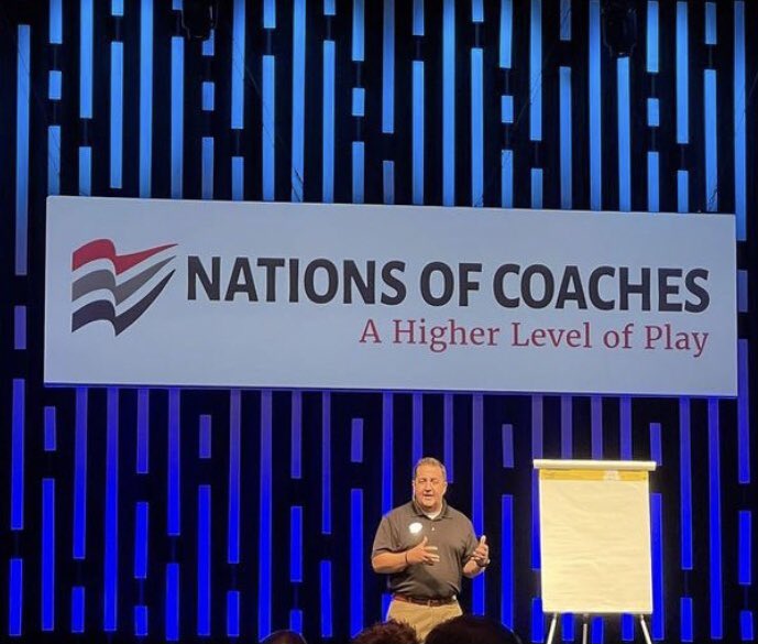 OldLazyDog's tweet photo. My first Nations of Coaches #LegacySummit is in the books - Many thanks to the following:
@CoachJimmyDykes
2021 NCAA Champion @BUDREW
Homer Drew
@LibertyMBB_ Coach Ritchie McKay
@ChickfilA Scott Stover
@Coach_Lightfoot
Coach Dale Clayton @CoachPeteWehry
@tommykyleNOC https://t.co/TuOgyulMwy