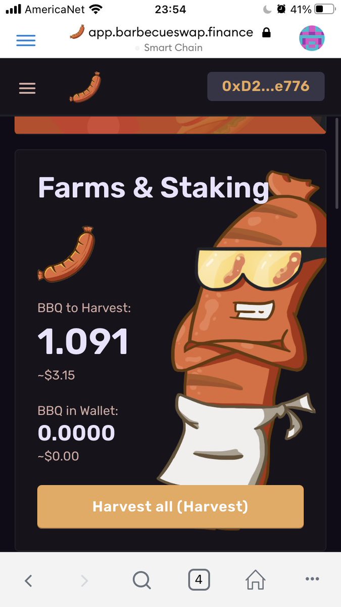 pacrypto1's tweet photo. @BarbecueSwap I #HODL $BBQ give me more hahahaah @satoshinanaka @BeloPsico @mishalederman 
My BSC : 0xD2f75E9983Eb260f6Ac505E92b60E682001Ee776 https://t.co/izV3ijtKJJ