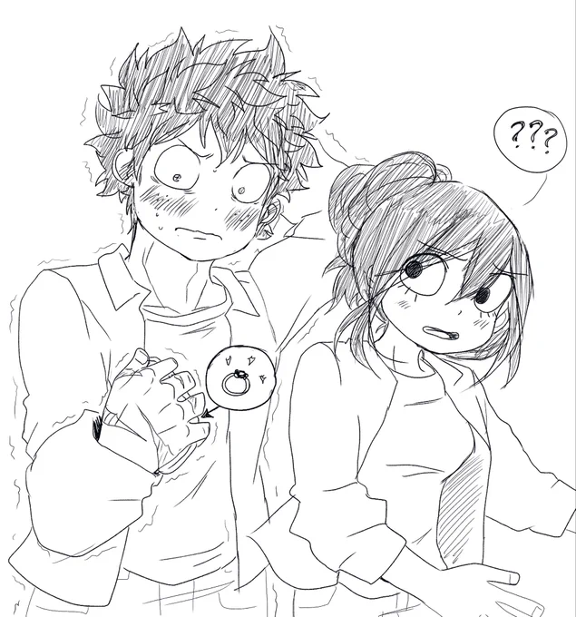 MIDOTSUYU - The courage 😅💚🐸🙌 #izukumidoriya #TsuyuAsui #Deku #Froppy #Midotsuyu #IzukuxTsuyu #confession #courage #love #ring #worry #shy #doodle #fanart #BokuNoHeroAcademia 