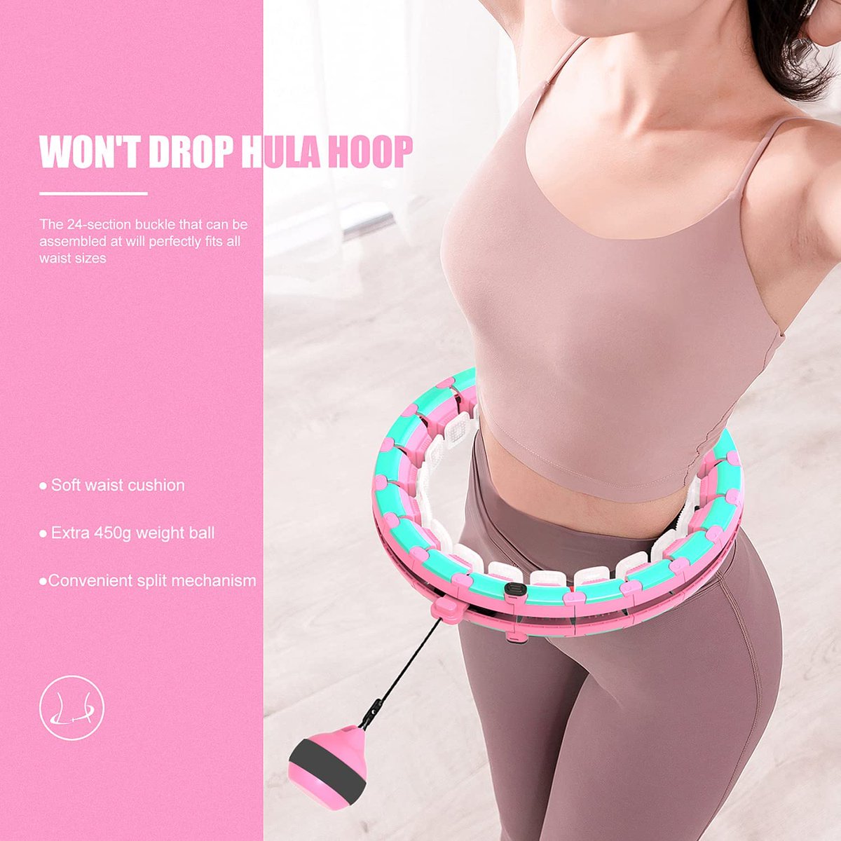 Huallaga Smart Weighted Hoop,Weight Loss Equipment Hoops for Adults and Women,24 Sections Detachable and Adjustable Weight and Rotation
👇Get it for free at #Rebatest>>
bit.ly/3vwHzXu
