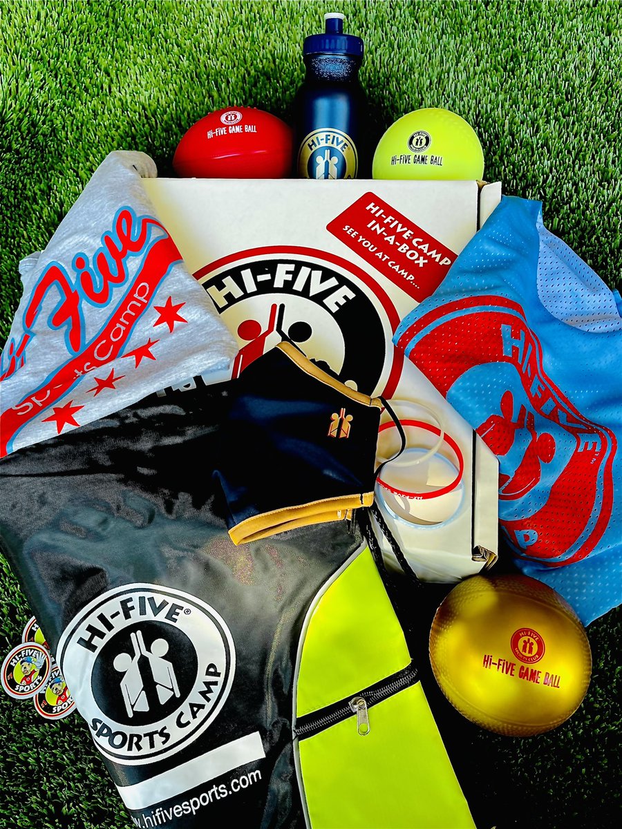 HiFiveSportsMP's tweet photo. 👀 SNEAK PEAK 

Who’s ready for their Camp In A Box delivery?!? If you signed up for at least a week of summer camp (full-days), you’ll get a special care package from one of our coaches that’ll have all your summer camp essentials. https://t.co/fkxFeFBq6y