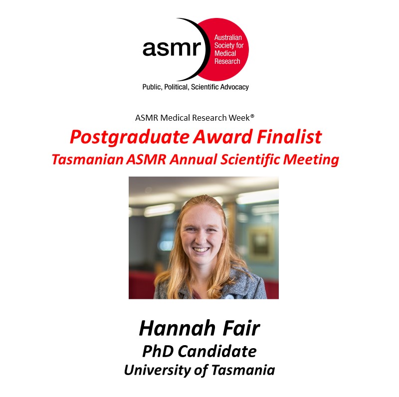 The Australian Society for Medical Research (ASMR) (@theasmr1) on Twitter photo Hannah Fair <a href="/hannahfair7/">Hannah Fair</a> of <a href="/UTAS_/">University of Tasmania</a> will present their talk titled:
Telling people to keep their bodies and brains active Hannah Fair <a href="/hannahfair7/">Hannah Fair</a> of <a href="/UTAS_/">University of Tasmania</a> will present their talk titled:
Telling people to keep their bodies and brains active