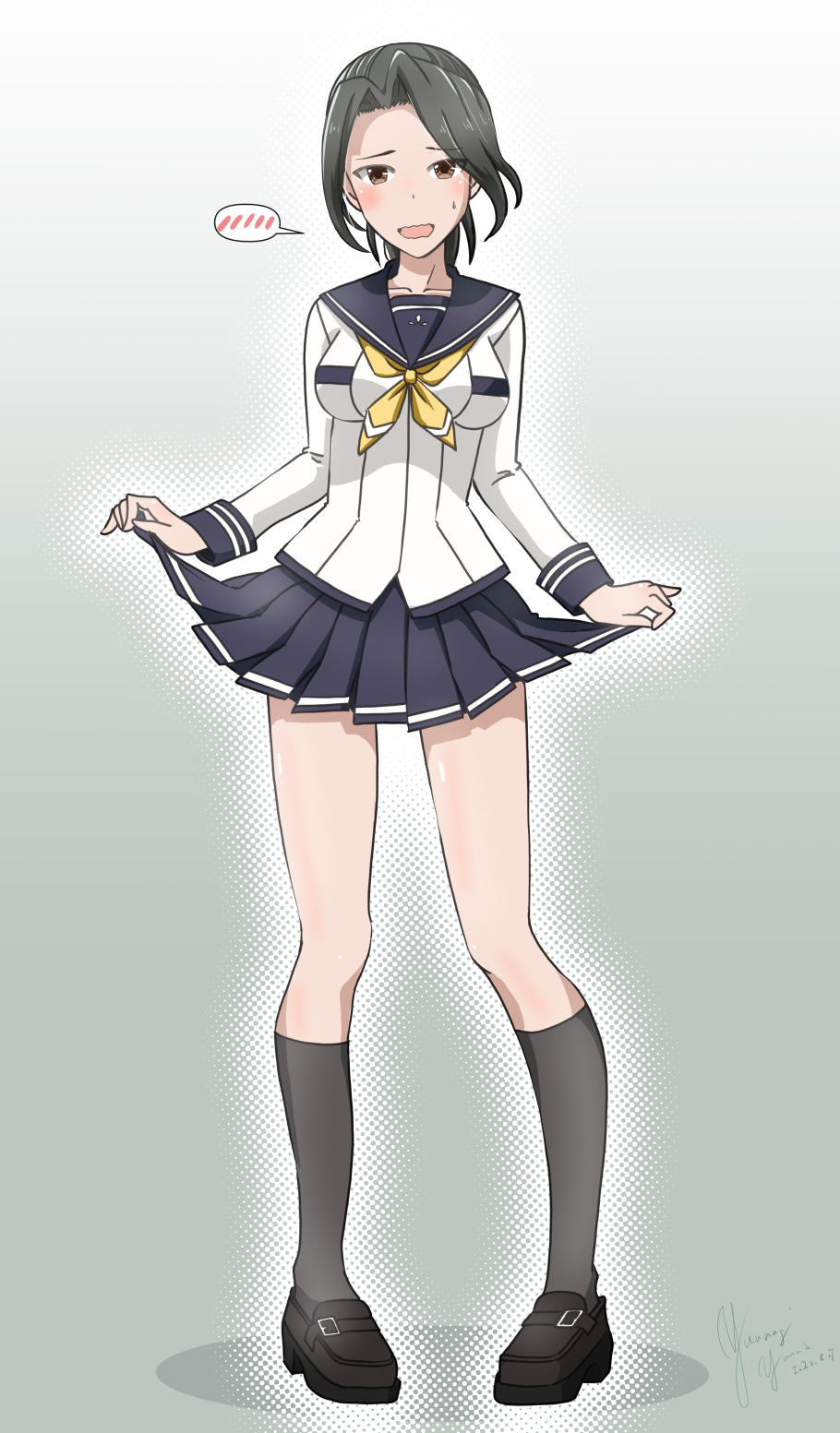 夕凪雄那 お絵描き垢 隊長が頼めばなんでも着てくれる薫子サン 32 セーラー服編 泣いて頼んで神樹ヶ峰女学園制服を着てもらいました アリスギアアイギス アリスギアお絵かき 山野薫子 T Co Vyqkbnwprw Twitter