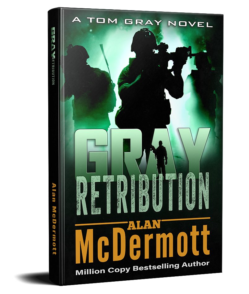 ScottTheWriter's tweet photo. muzzle flashes lit up the edge of the forest' #preview GRAY RETRIBUTION #TomGray 4 by Alan McDermott @jambalian https://t.co/I3Ewc7jesc https://t.co/6htfYDkbrw