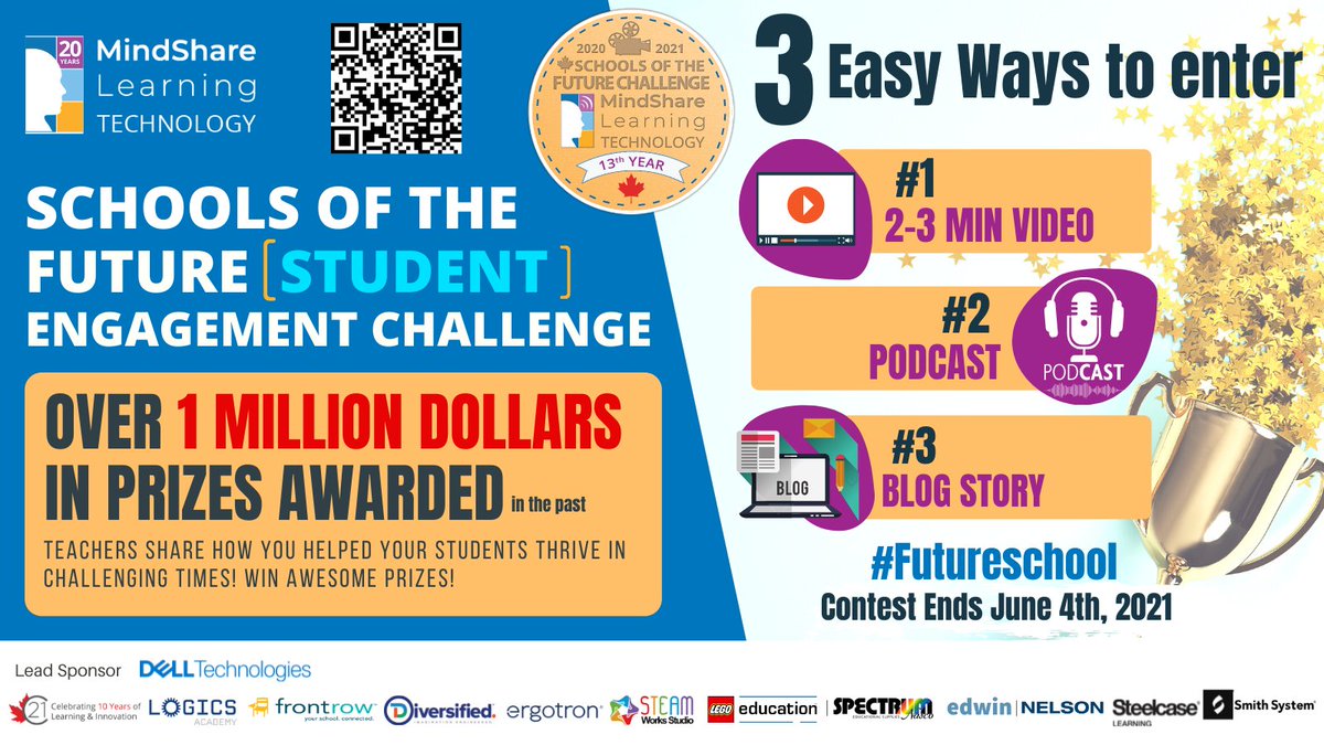 MindShareLearn's tweet photo. 9 Days to Go! #Canadian #K12  #Teachers Share a Success Story artifact #video #podcast #blog. WIN awesome #edtech prizes! 
https://t.co/3s4uCu41OF #bced #abed #sasked #mbed #onted #qued #nbed #nsed #nflded #peied #studentengagement https://t.co/RRUZb2WPOt