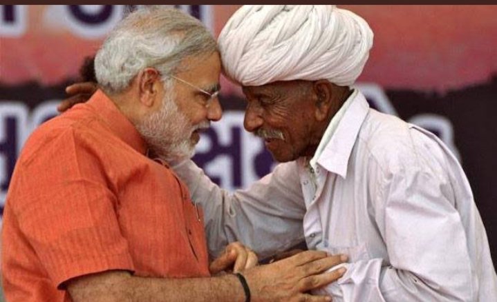 Farmers with namo. #किसान_खुश_डकैत_परेशान