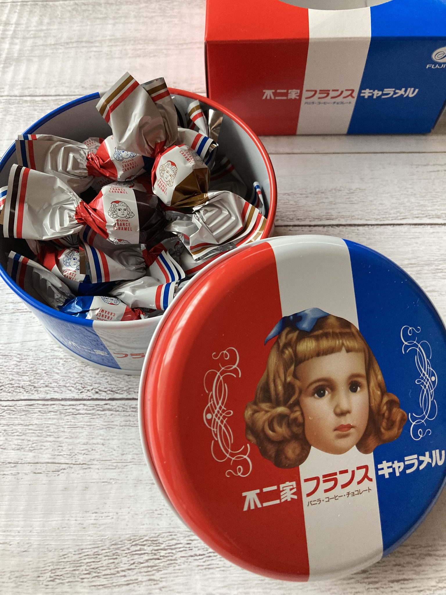 ハンナの部屋 不二家フランスキャラメル 包装紙のイラストも可愛い T Co 32syh7fk6u Twitter