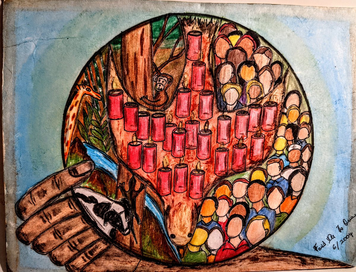 farid_ossa's tweet photo. "Living Spirit". (9"x12"). Created in 6/2004. Art piece made with color pencils, ink and color pastels on medium weight paper. #livingSpirit #Spirit #HolySpirit #Spiritinnature #mandalameditation #spiritualmandala #mandala #latinxart #latinart #latinxartist https://t.co/J3mADm47iU