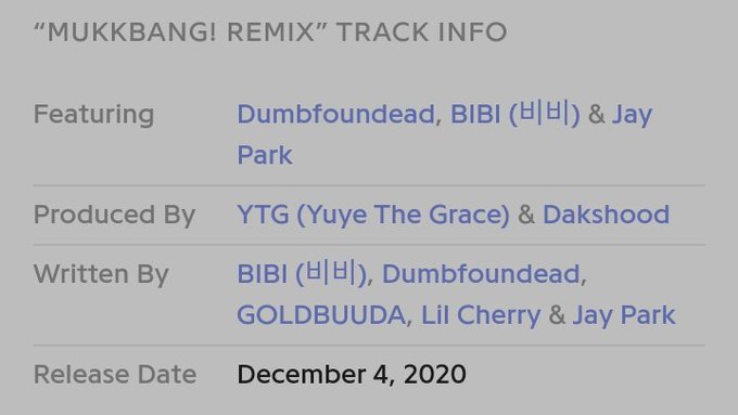 Park lyrics jay mukbang Mukbbang lyrics