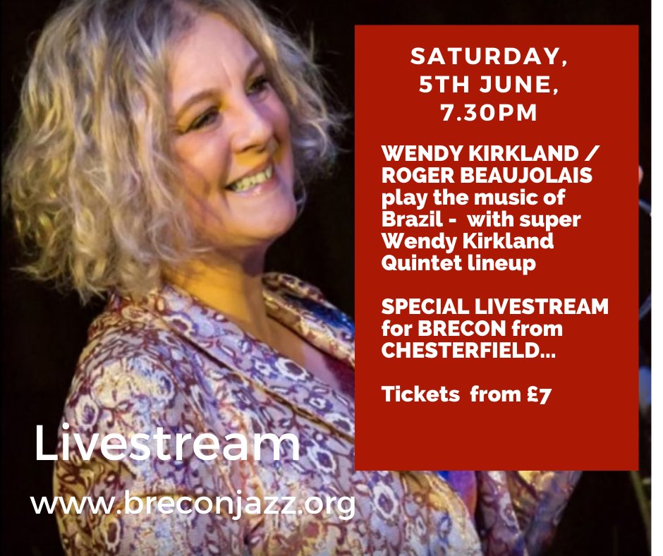 Brecon Jazz Club (@breconjazzclub) on Twitter photo Coming up on Saturday 5 June Livestreaming from <a href="/ChesterfieldJaz/">Chesterfield Jazz</a>
Visit breconjazz.org Tkts from £7 #Breconjazz Coming up on Saturday 5 June Livestreaming from <a href="/ChesterfieldJaz/">Chesterfield Jazz</a>
Visit breconjazz.org Tkts from £7 #Breconjazz