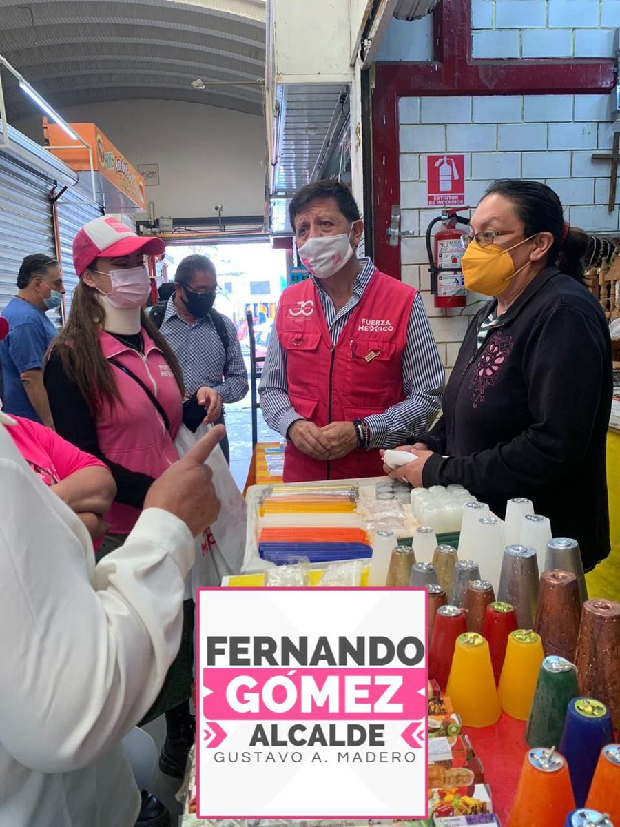 FernandoGmezRo5's tweet photo. Con los amigos del Mercado Rio Blanco Gracias por el apoyo!! #VotaFuerzaXMéxico https://t.co/gX3QrqqEtl