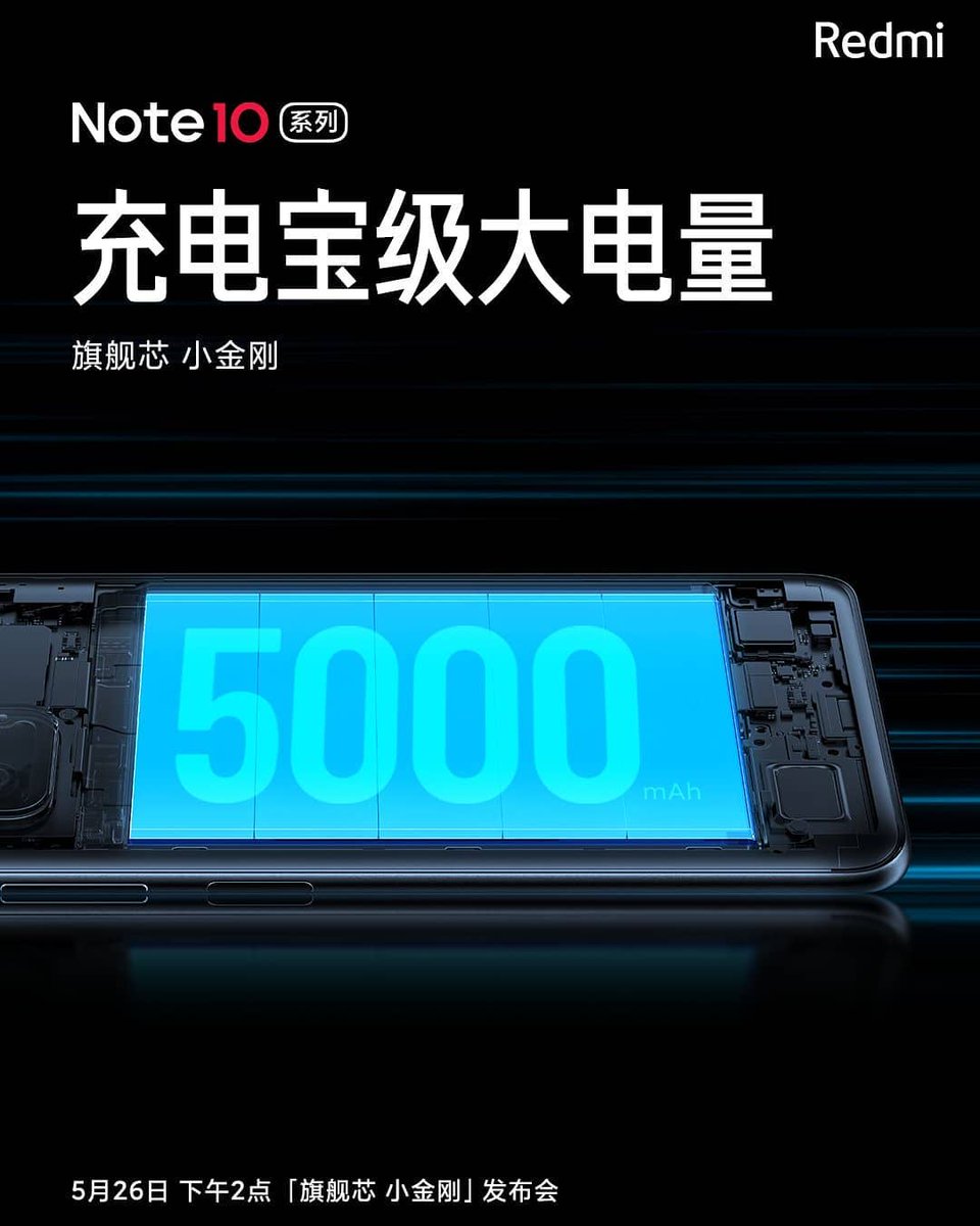 64_BitTech's tweet image. Redmi Note10 Series will be Equipped with 5,000mAh Battery
.
.
#Redmi #RedmiNote10ProMax5G #RedmiNote10 #RedmiNote10Pro #RedmiNote10Pro5G #5000mAh #RedmiNote10Ultra5G #RedmiNote10Ultra #RedmiNote105G #RedmiChina