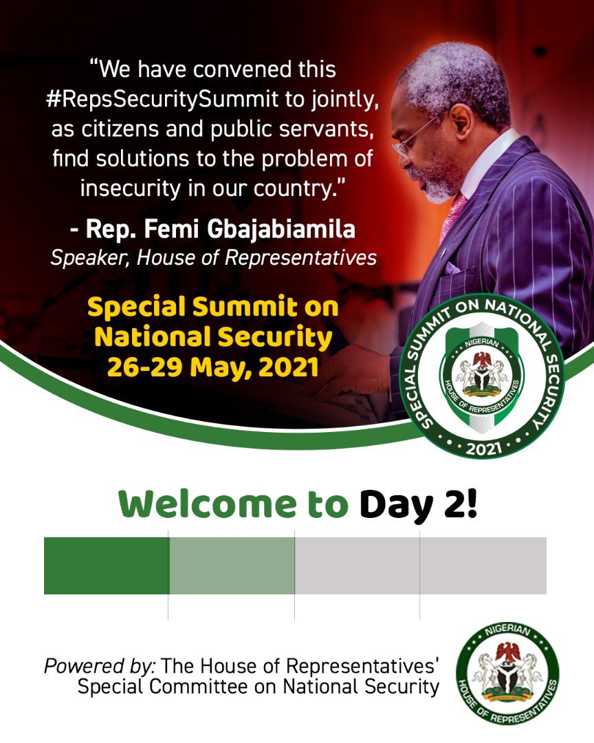 Abuja_Facts's tweet photo. DAY 2 of the #RepsSecuritySummit organized by the @HouseNGR
According to @femigbaja, this is being convened to find #PracticalSecuritySolutions to the problem of insecurity in our country. @SpeakerGbaja https://t.co/jE2E9LOmoP