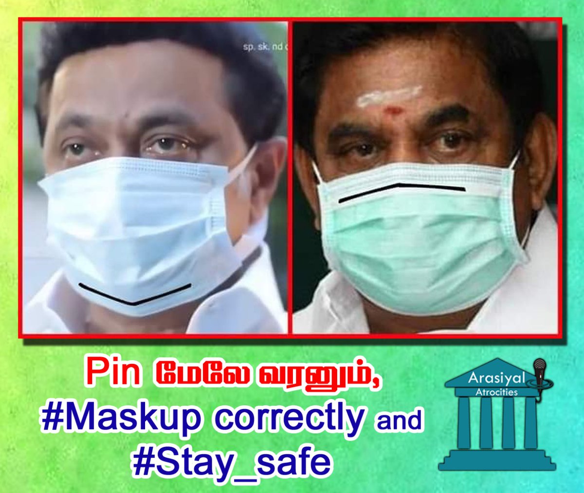 Ezilking's tweet photo. Pin மேல வரணும்,
#Masup Correctly and #Stay_Safe #COVID19 #COVIDSecondWave https://t.co/0o6ElHcBUT