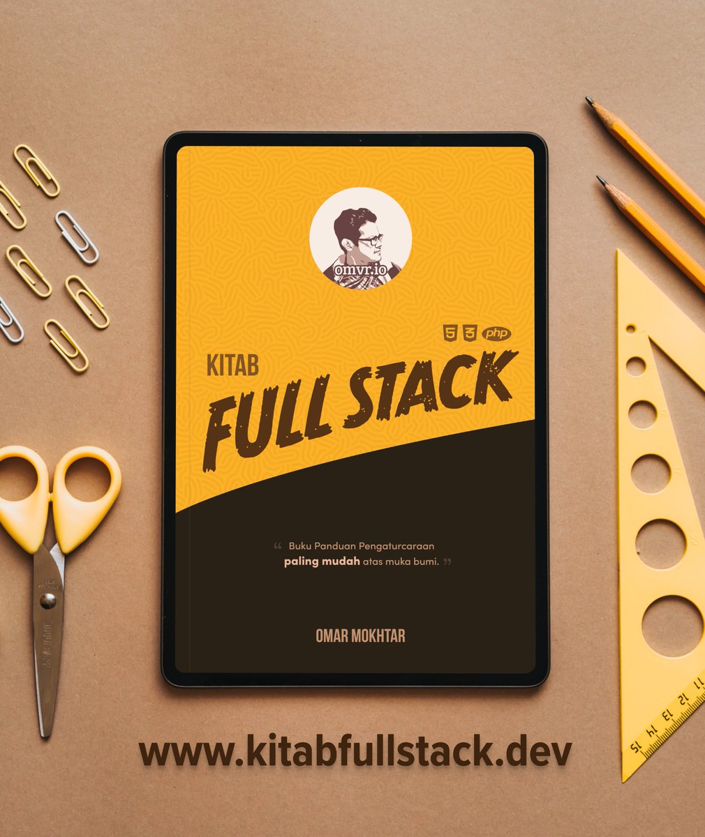 omarqe's tweet photo. Hai gais 👋
Ada hamba Allah yang baik hati nak sponsor e-book #KitabFullStack kepada lima orang bertuah 🥳
Korang hanya perlu quote/reply tweet ni dan bagitahu kenapa korang nak #KitabFullStack dan apa goal korang di masa depan bila dah kuasai ilmu programming ni. https://t.co/ybgtyhbc3Q