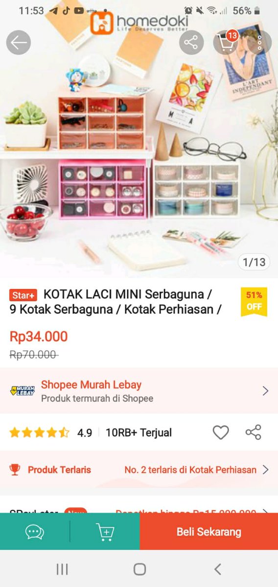 Queensri8's tweet photo. Tara Rak serbaguna bisa untuk kosmetik dan benda benda lain yg pengen kita simpan.
Cus order di link shopee di bawah ini
👇
https://t.co/8wNMaHVOh5
#RacunShopeeParti https://t.co/4uMyRbLQjN