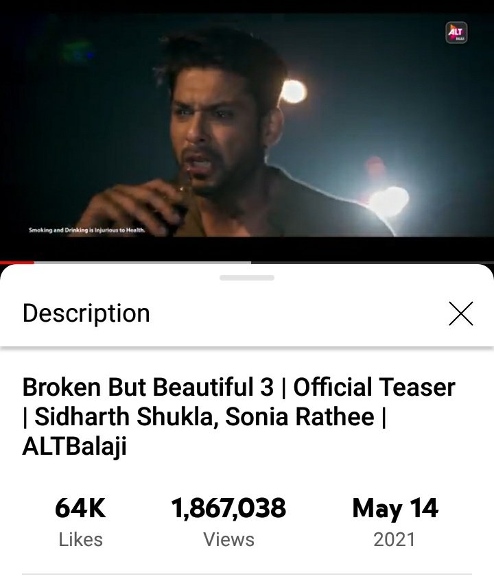 JhumeTahamina's tweet photo. Guys #TereNaal views already crossed #MereLiye on yt.Speed is impressive but plz give some attension to Teaser & #AgastyaRao intro also & same on #SidharthShukla 's acct. & don't forget to drop comments there
#BrokenButBeutiful3 #SidHearts https://t.co/uIHwDagnpA