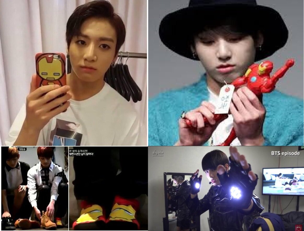 AritanEverytime's tweet photo. Jungkook loves iron man. So does Ari 🥺✨ #aritan #armynator https://t.co/g2Zm0knTR3