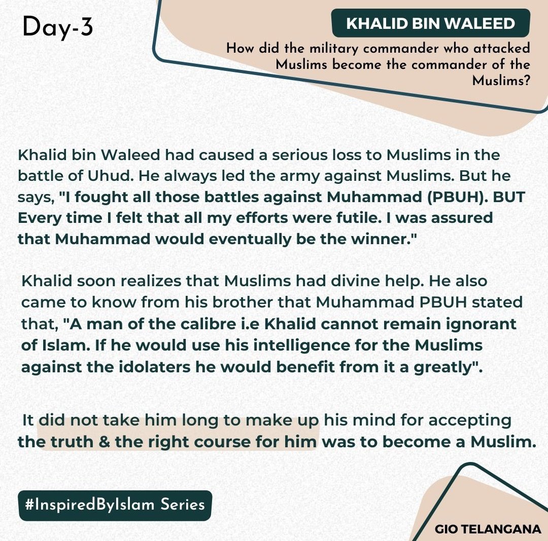 GIOTelangana's tweet photo. DAY - 3 
INSPIRED BY ISLAM SERIES 
The truth is from your Lord, therefore you should not be of the doubters.
[Al-Quran:2,147]
#ThursdayMotivation #thursdaymorning #thursdayvibes https://t.co/ZLI6DJEN2X