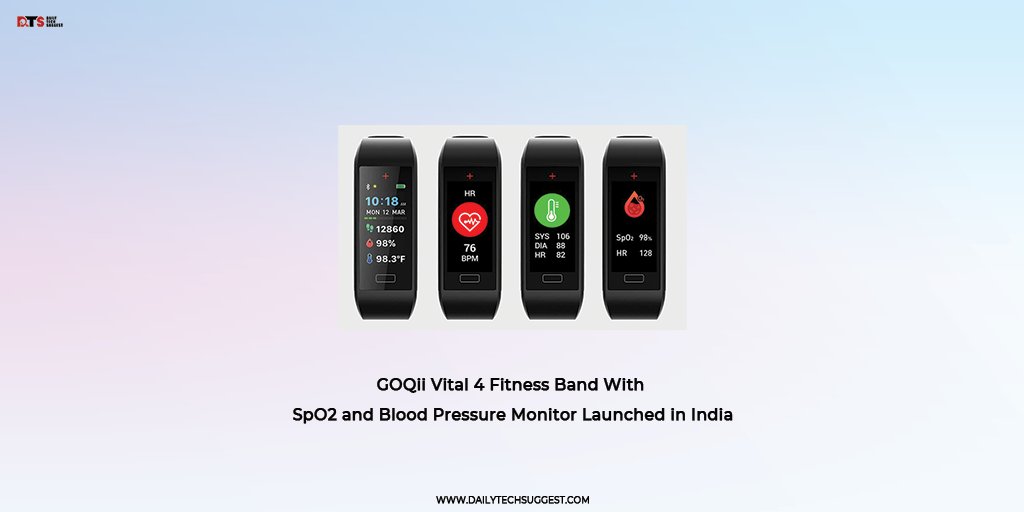 brndguru's tweet photo. @GOQii is an Indian fitness technology company, and GOQii Vital 4 Fitness band with SpO2 and Blood pressure monitor launched in India. @vishalgondal
#dailtechsuggest #GOQii #fitness #fitnessaddict #FitnessGoals #tech #technology #Samsung #fitbit #oxygen #oxymeter #pulsemeter https://t.co/8Elpt3BgfN