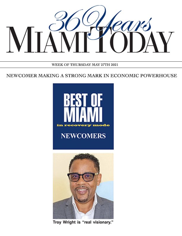 TroyEWright's tweet photo. I am honored to be recognized by Miami Today Newspaper. In addition, I appreciate leaders like Lincoln Road Executive Director Timothy Schmand. Great things are happening on Washington Avenue - Miami Beach https://t.co/Nb11lQrkGU