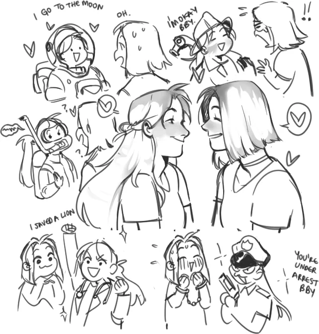 a little bit of Barbie and her girlfriend👭
#doodle #art #WLW 