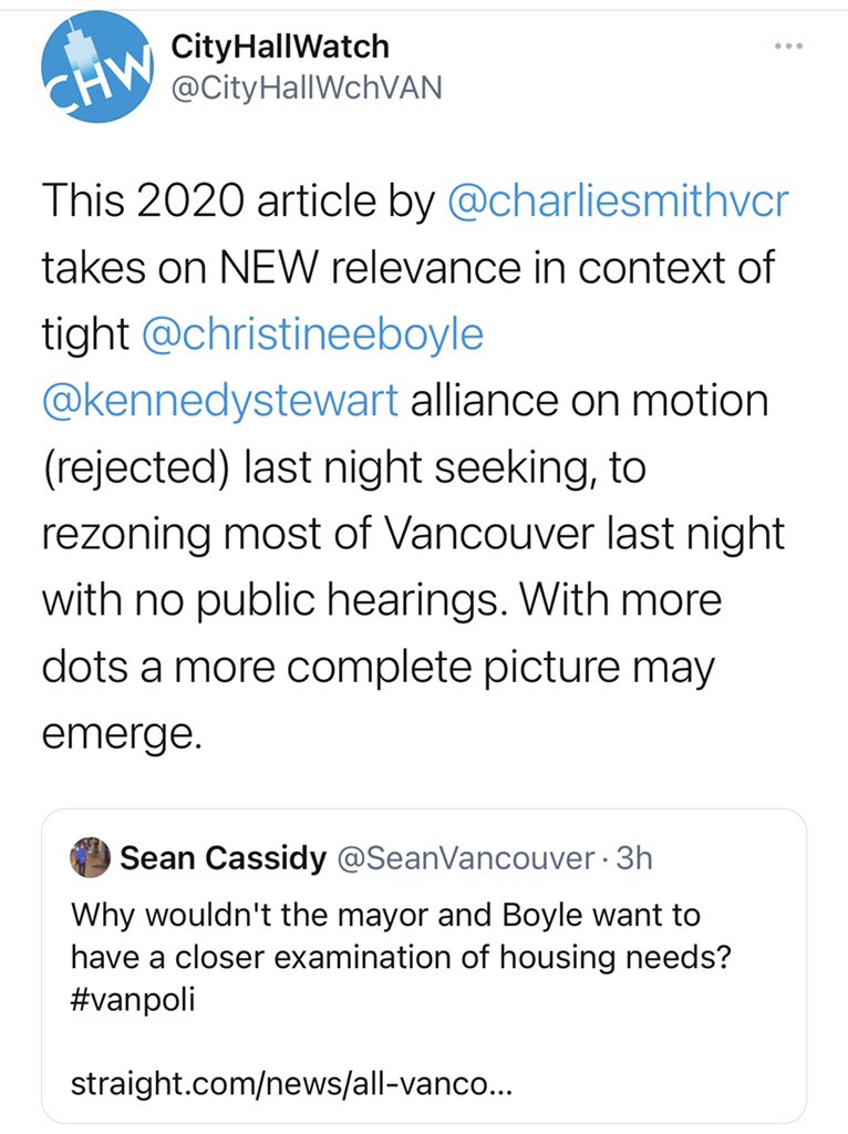 christineeboyle's tweet photo. If the conspiracy I’m being accused of is... *wanting more co-op and non-market housing*...

For the secret purpose of... *making housing less of a struggle for low and middle income people*...

Then yes, you figured it out. Excellent investigative work here, guys. 🙋‍♀️🎯 https://t.co/tKfnh1HABF