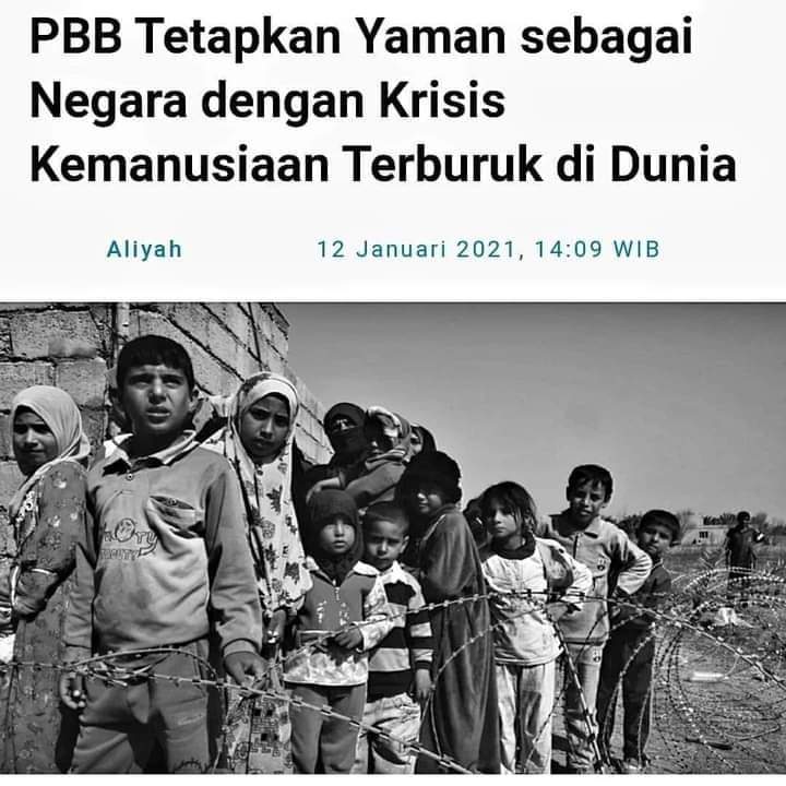 Yaman...nasibmu tragis.

Tapi gak ada yg buka donasi buat Yaman. Kenapa??
