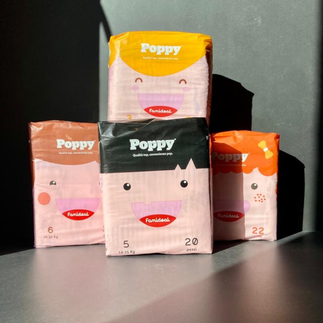 👶 PROMO PANNOLINI POPPY!
30€ per tutte le taglie, spedizione gratuita inclusa!