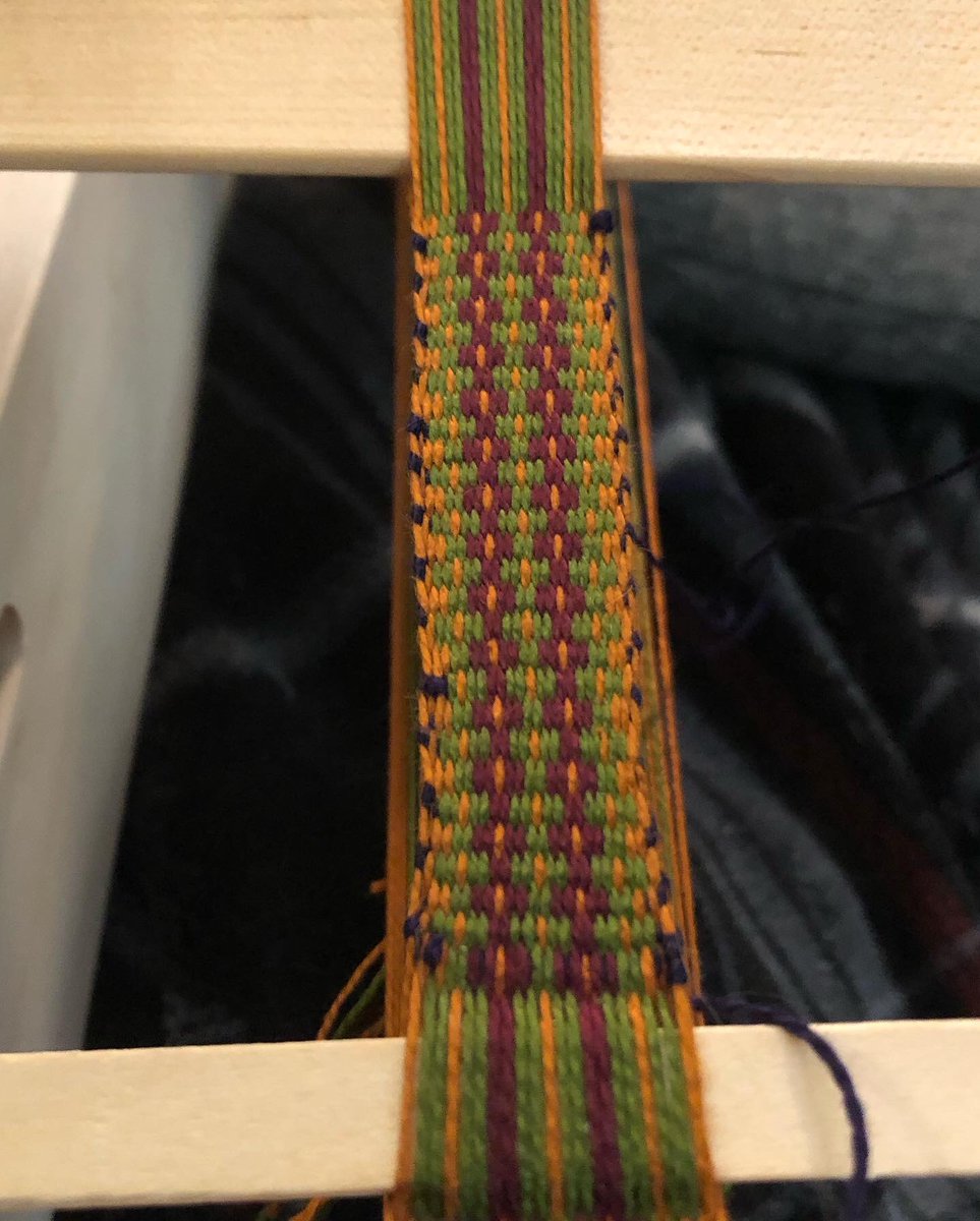 jacobl_moore's tweet photo. After trying out a simple band on my new Schacht inkle loom, I decided to dive straight into an awesome tablet weave. Hopefully I threaded the cards right! 😹 Can’t wait to start weaving!
#InkleLoom #TabletWeaving #CardWeaving #Handmade #PandemicHobbies https://t.co/Dhcb2rtK11