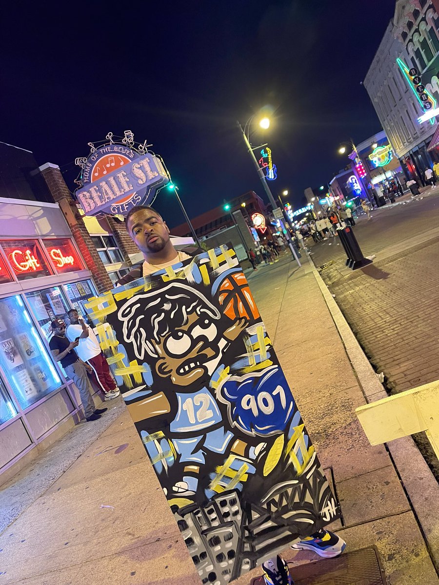 JrocJarvis's tweet photo. Painted live &amp; sold it for $500 same night‼️ BiG 🐐🎨🔥 https://t.co/pt2HkIRdxZ