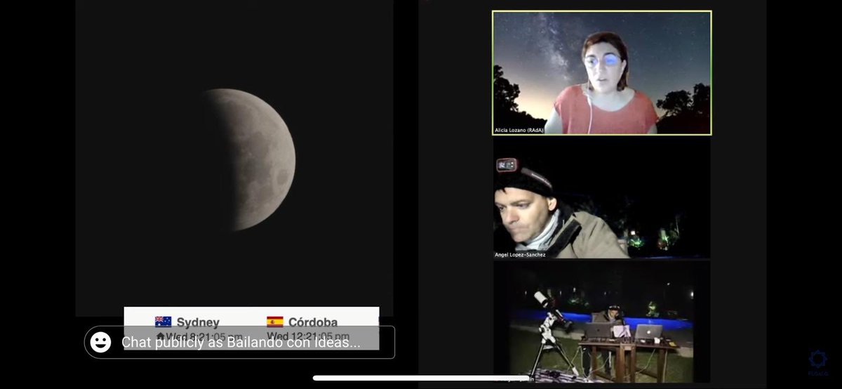 Sincerely, this has been THE BEST of last night: I talked live with 6 schools in Spain while showing the #LunarEclipse using my telescope at the backyard. And tens (hundreds?) of schools in Spain followed it via YouTube. It’s SO IMPORTANT to get kids engaged on Science!
